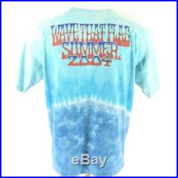 2004 Tie Dye Grateful Dead Band T-Shirt XXL July 4th Wave That Flag Summer Tour