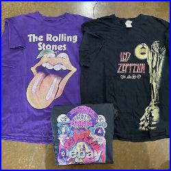 56pc RETRO Vtg NEW ERA Music Band T-Shirt Lot Pink Floyd Led Zeppelin Nirvana
