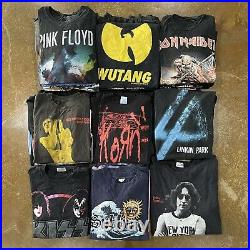 60 Retro Vtg New Era Music Band Tee Shirt Lot Pink Floyd Grateful Dead Nirvana
