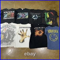 61 Retro Vtg New Era Music Band Tee Shirt Lot Nirvana Grateful Dead Metallica