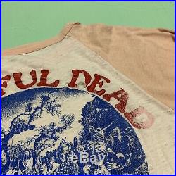 70s 80s VTG Grateful Dead Raglan T-Shirt Large