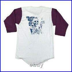 70s Vintage GRATEFUL DEAD Mens Raglan T Shirt Large Single Stitch Jerry Garcia