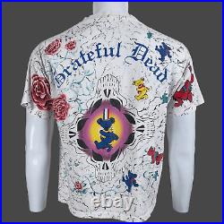 90s Grateful Dead Shirt Vintage All Over Print AOP T shirt 21.5 x 25 Size M
