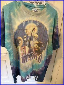 95 XL Men's Spring Tour Greatful Dead T- Shirt Grateful Zydeadco Liquid Blue