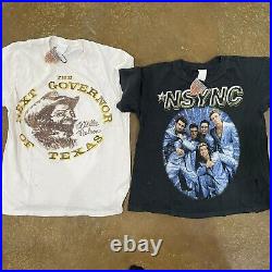 95pc RETRO Vtg NEW ERA Music Band T-Shirt Lot Pink Floyd Led Zeppelin Nirvana