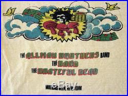 Allman Brothers The Band Grateful Dead Concert Shirt 1973 Authentic Watkins Glen