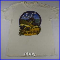 Authentic 1973 Grateful Dead Wake Of The Flood Shirt Red Hanes Tag 70s Grail