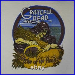 Authentic 1973 Grateful Dead Wake Of The Flood Shirt Red Hanes Tag 70s Grail