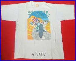 Authentic Grateful Dead 1988 Monterey CA Single-Stitch White Tour Shirt LRG