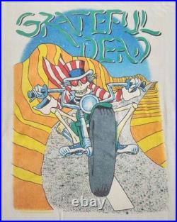 Authentic Grateful Dead 1988 Monterey CA Single-Stitch White Tour Shirt LRG