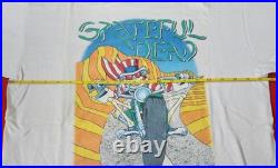 Authentic Grateful Dead 1988 Monterey CA Single-Stitch White Tour Shirt LRG