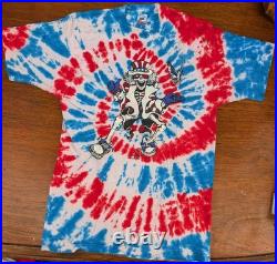 Authentic Grateful Dead 1988 Uncle Sam Tie-Dye Single-Stitch Shirt, Men's Large