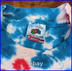 Authentic Grateful Dead 1988 Uncle Sam Tie-Dye Single-Stitch Shirt, Men's Large