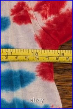 Authentic Grateful Dead 1988 Uncle Sam Tie-Dye Single-Stitch Shirt, Men's Large