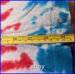Authentic Grateful Dead 1988 Uncle Sam Tie-Dye Single-Stitch Shirt, Men's Large