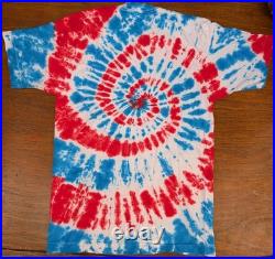 Authentic Grateful Dead 1988 Uncle Sam Tie-Dye Single-Stitch Shirt, Men's Large