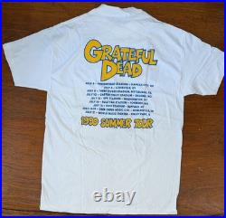 Authentic Grateful Dead 1990 Summer Tour Single-Stitch Shirt with Bart Simpson Art
