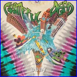 Authentic Grateful Dead 1992 Wake Of The Flood Tour Single-Stitch Tie-Dye Shirt
