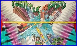 Authentic Grateful Dead 1992 Wake Of The Flood Tour Single-Stitch Tie-Dye Shirt