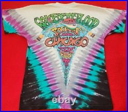 Authentic Grateful Dead 1992 Wake Of The Flood Tour Single-Stitch Tie-Dye Shirt