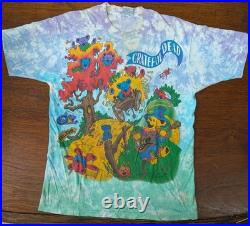 Authentic Grateful Dead 1993 Rise and Fall Tour Single-Stitch Tie-Dye Shirt, Lrg