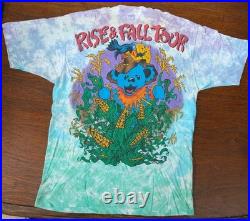 Authentic Grateful Dead 1993 Rise and Fall Tour Single-Stitch Tie-Dye Shirt, Lrg