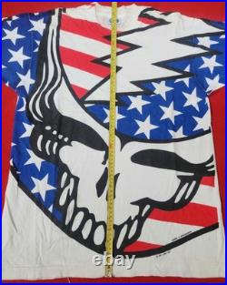 Authentic Grateful Dead 1993 Summer Tour American Flag Single-Stitch Shirt LRG