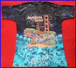 Authentic Grateful Dead 1994 San Francisco Single-Stitch Tie-Dye Shirt, Size Lrg