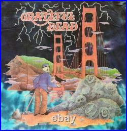 Authentic Grateful Dead 1994 San Francisco Single-Stitch Tie-Dye Shirt, Size Lrg
