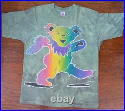 Authentic Grateful Dead 1994'The Mountain' Tie-Dye Single-Stitch Bear Art Shirt