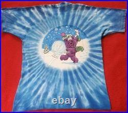 Authentic Grateful Dead 1997 Winter Christmas Tie-Dye Single-Stitch Shirt, Lrg