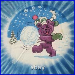 Authentic Grateful Dead 1997 Winter Christmas Tie-Dye Single-Stitch Shirt, Lrg