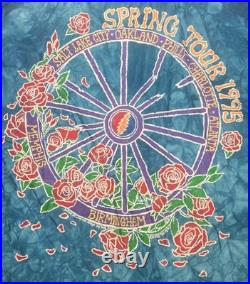Authentic Grateful Dead Batik Bertha 1995 Spring Tour Single-Stitch Shirt LRG
