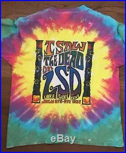 Authentic Grateful Dead Concert T Shirt Chicago'I SAW THE DEAD ON LSD' 1995 XL