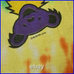 Authentic Grateful Dead Dancing Bears Spiral 1995 Tie-Dye Single-Stitch Shirt, L