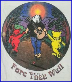 Authentic Grateful Dead Jerry Garcia Fare Thee Well 90s Single-Stitch Shirt, L