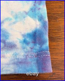 Authentic Grateful Dead Late 90s Skull and Roses Donald Fish Tie-Dye Shirt, Lrg