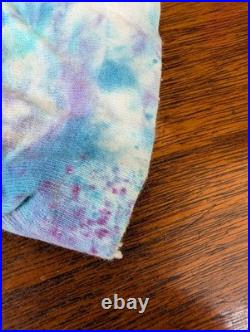 Authentic Grateful Dead Late 90s Skull and Roses Donald Fish Tie-Dye Shirt, Lrg