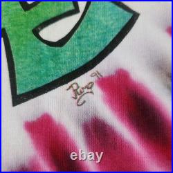 Authentic Grateful Dead New Year's 1992 Reaper Single-Stitch Tie-Dye Shirt, LRG