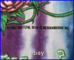 Authentic Grateful Dead Space Your Face 1987 Single-Stitch Tie-Dye Shirt, LRG