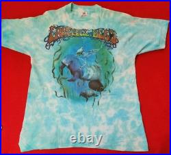 Authentic Grateful Dead Spring 1994 Single-Stitch Tie-Dye Florida Tour Shirt Lrg