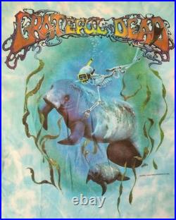 Authentic Grateful Dead Spring 1994 Single-Stitch Tie-Dye Florida Tour Shirt Lrg