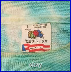 Authentic Grateful Dead Spring 1994 Single-Stitch Tie-Dye Florida Tour Shirt Lrg