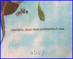 Authentic Grateful Dead Spring 1994 Single-Stitch Tie-Dye Florida Tour Shirt Lrg