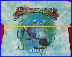 Authentic Grateful Dead Spring 1994 Single-Stitch Tie-Dye Florida Tour Shirt Lrg
