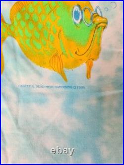 Authentic Grateful Dead Spring 1994 Single-Stitch Tie-Dye Florida Tour Shirt Lrg
