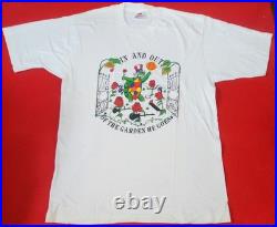 Authentic Grateful Dead Vintage 1991 NY/MA/OH Tour Single-Stitch White Shirt LRG