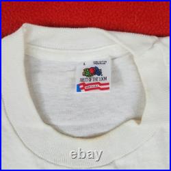 Authentic Grateful Dead Vintage 1991 NY/MA/OH Tour Single-Stitch White Shirt LRG