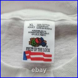 Authentic Jerry Garcia Grateful Dead 1995 Single-Stitch White T-Shirt (Size XL)