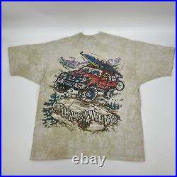 Awesome vintage 1996 AOP GRATEFUL DEAD 4x4 Off Road Truckin' on Liquid Blue XL